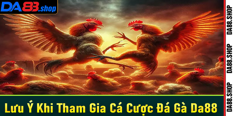 Lưu ý khi tham gia cá cược sảnh đá gà da88 